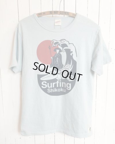 画像1:  ◆ Surfing Shikoku TEE (ライトブルー） [M size]