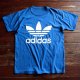 ◆70s adidas【アメリカ製】トレフォイルTee 