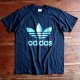 ◆70s adidas【アメリカ製】トレフォイルTee Mサイズ