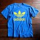 ◆70s adidas【アメリカ製】トレフォイルTee 