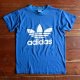 ◆70s adidas【アメリカ製】トレフォイルTee ユースサイズ