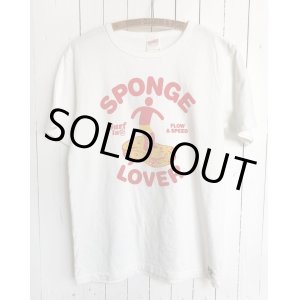 画像:  ◆SPONGE LOVER TEE (ホワイト） [M size]