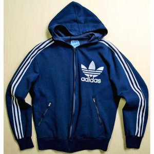 画像: ◆70sヴィンテージadidasデカロゴ【フランス製】フルジップパーカー