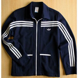 画像:  ◆70sヴィンテージadidas西ドイツ製【美品】ガイコツニット