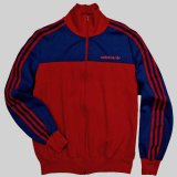 画像: ◆70sヴィンテージadidas【美品】HongKong製 レアプリントJogTop