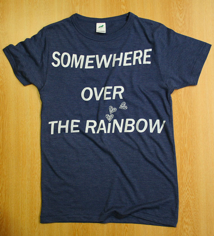 画像: ◆VanvesRAINBOW Tシャツ【ヴィンテージヘザーレッド】全国送料無料Sサイズ