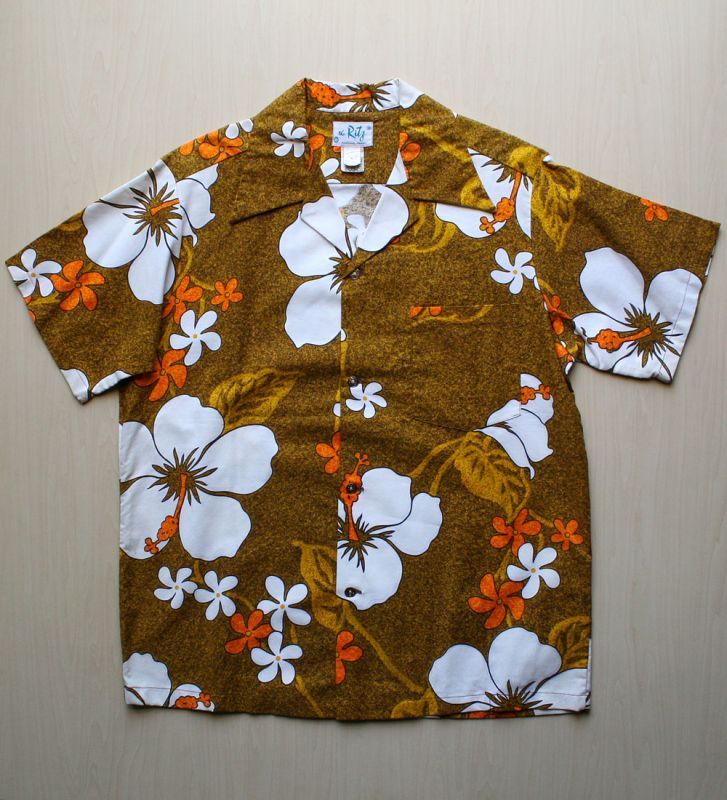 画像1: ◆Vintage アロハシャツ【made in HAWAII】 Mサイズ