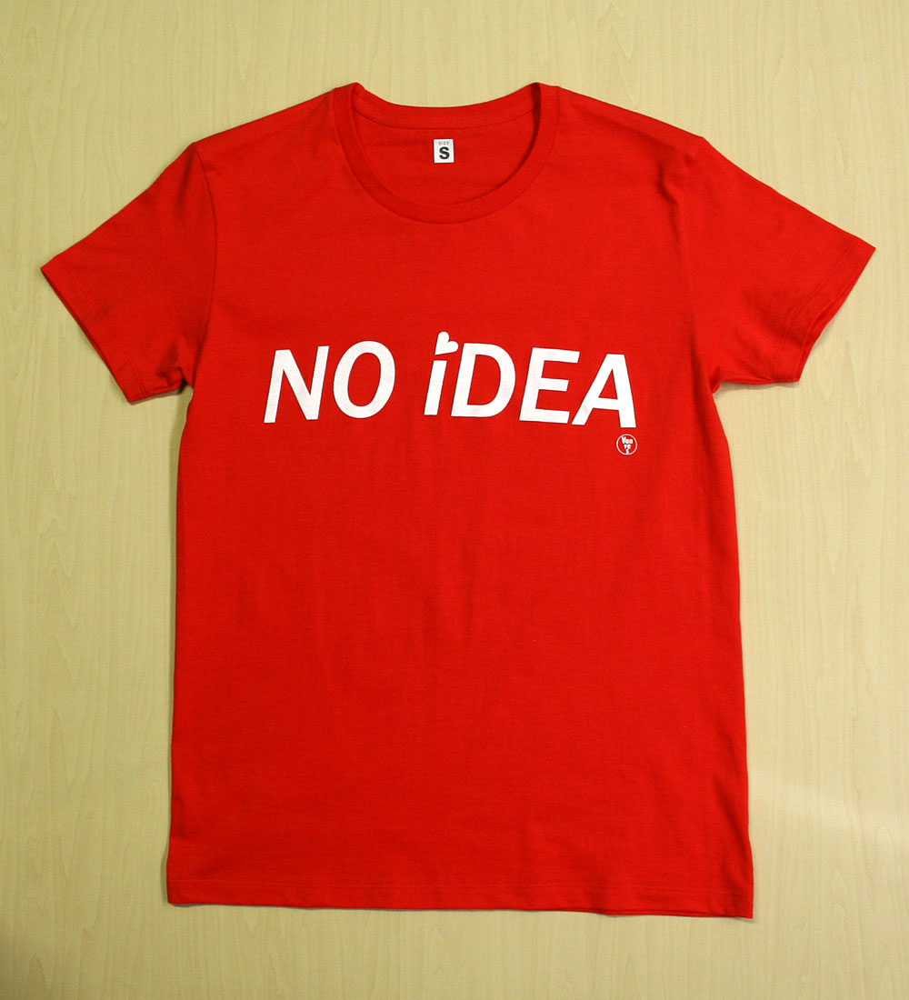 画像: ◆NO iDEA Tシャツ【ヘザーグレー】全国送料無料XS・S・M・Lサイズ