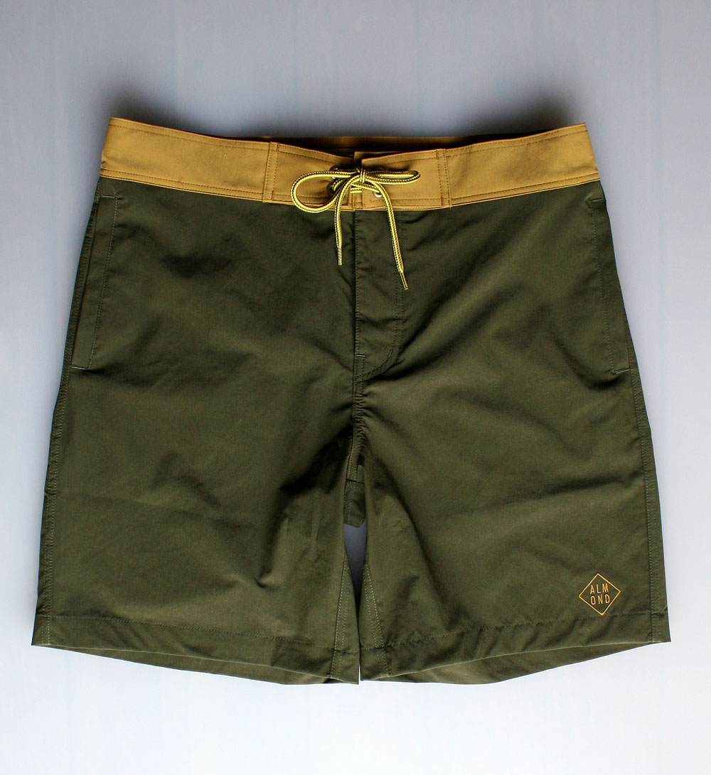 画像1:  ◆ALMOND Classic surf shortsカーキ