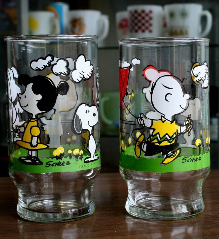 画像1: ◆SNOOPY グラス2セット【イレギュラー】PEANUTS Characters& Copr.