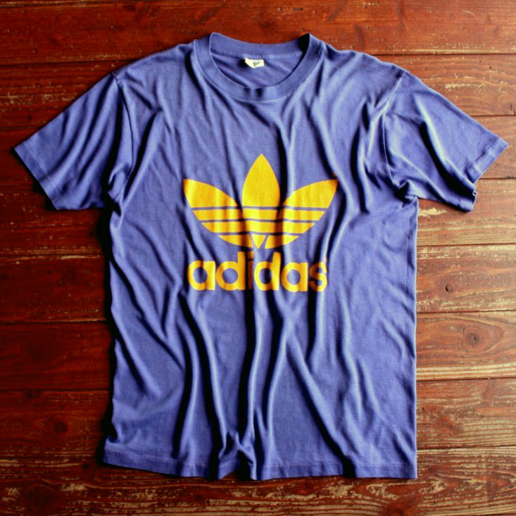 画像1: ◆70s adidas【レアカラー】アメリカ製トレフォイルTee Lサイズ