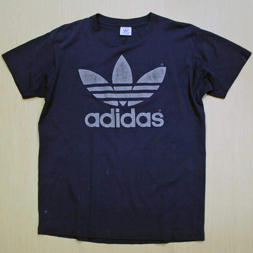 画像1: ◆70s adidas【アメリカ製】トレフォイルTee Lサイズ