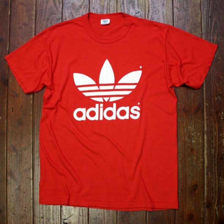 画像1: ◆70s adidas【アメリカ製】トレフォイルTee Lサイズ