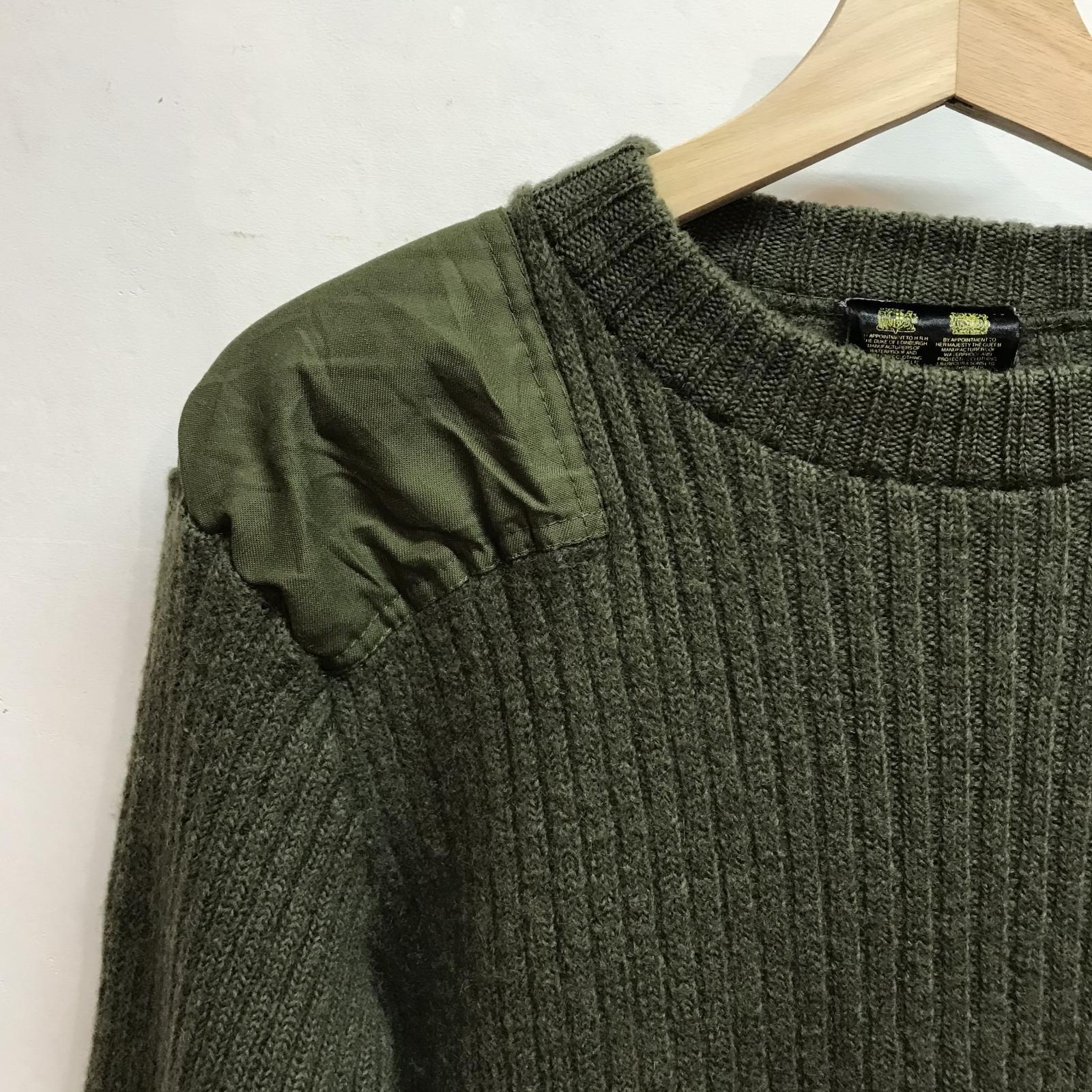 画像5: ◆ヴィンテージBarbour コマンドセーター オリーブグリーン 英国製