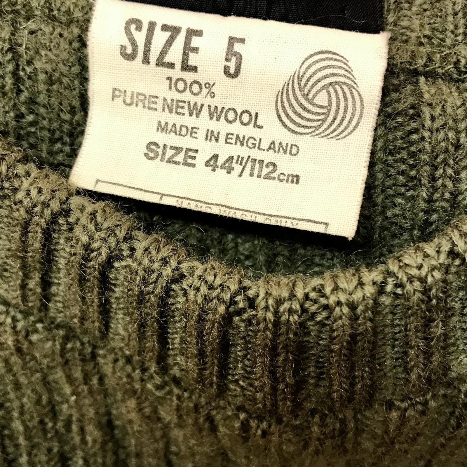 画像4: ◆ヴィンテージBarbour コマンドセーター オリーブグリーン 英国製