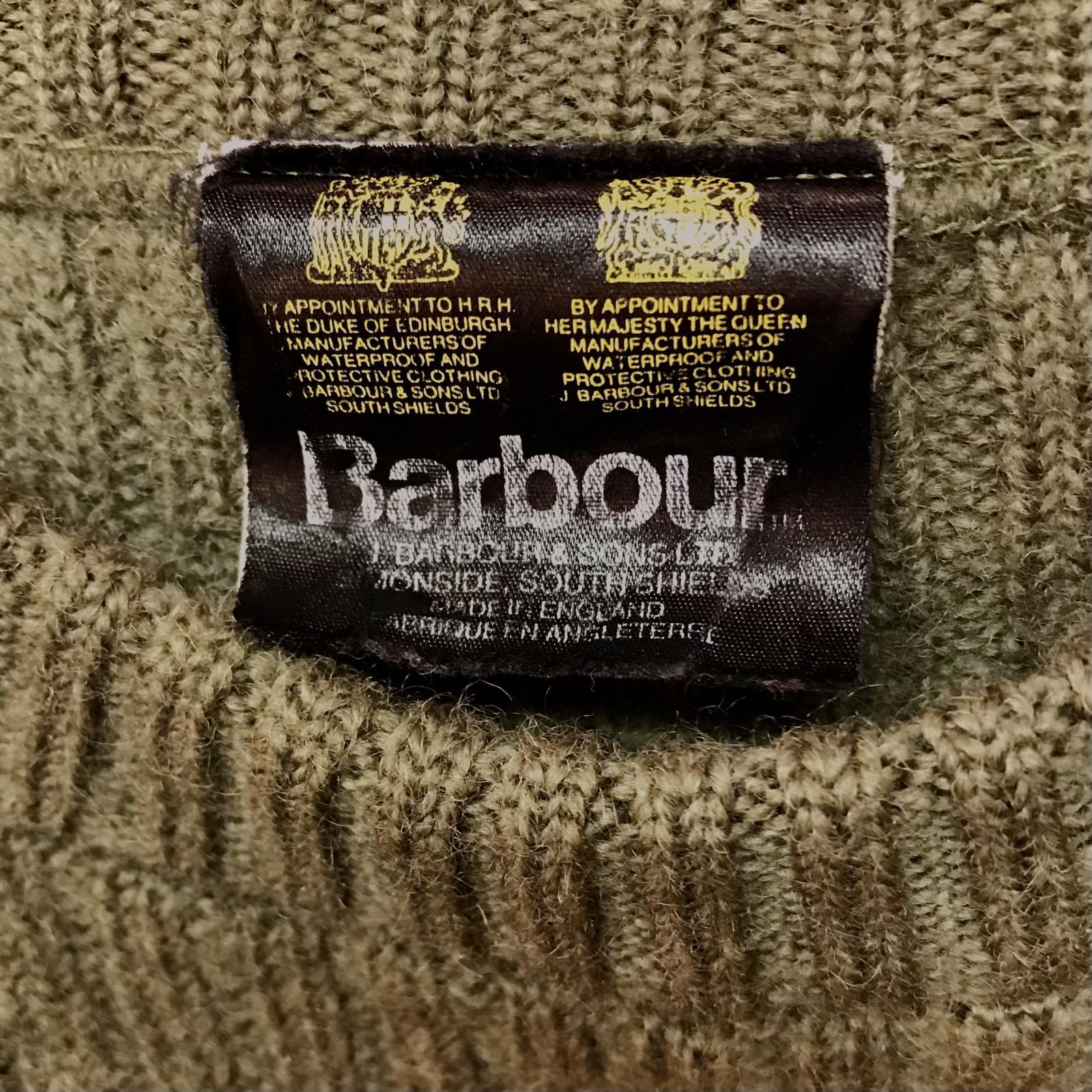 画像3: ◆ヴィンテージBarbour コマンドセーター オリーブグリーン 英国製